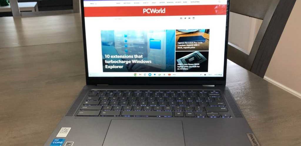 Lenovo Flex 5i Chromebook Plus hero