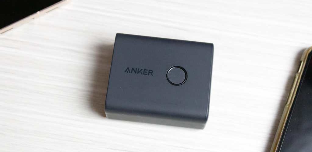 Anker 521 PowerCore Fusion on a table