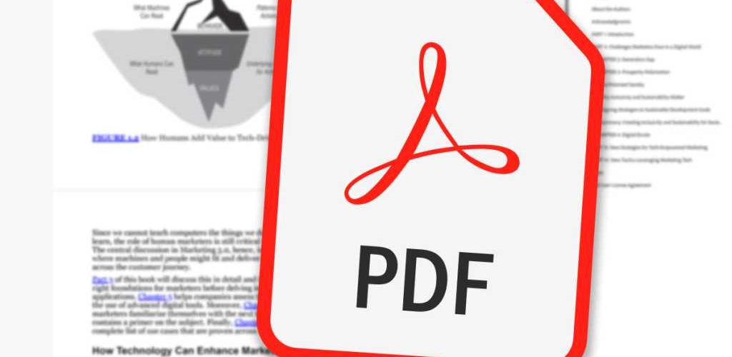 Pdf-ikon med pdf-fil i bakgrunden