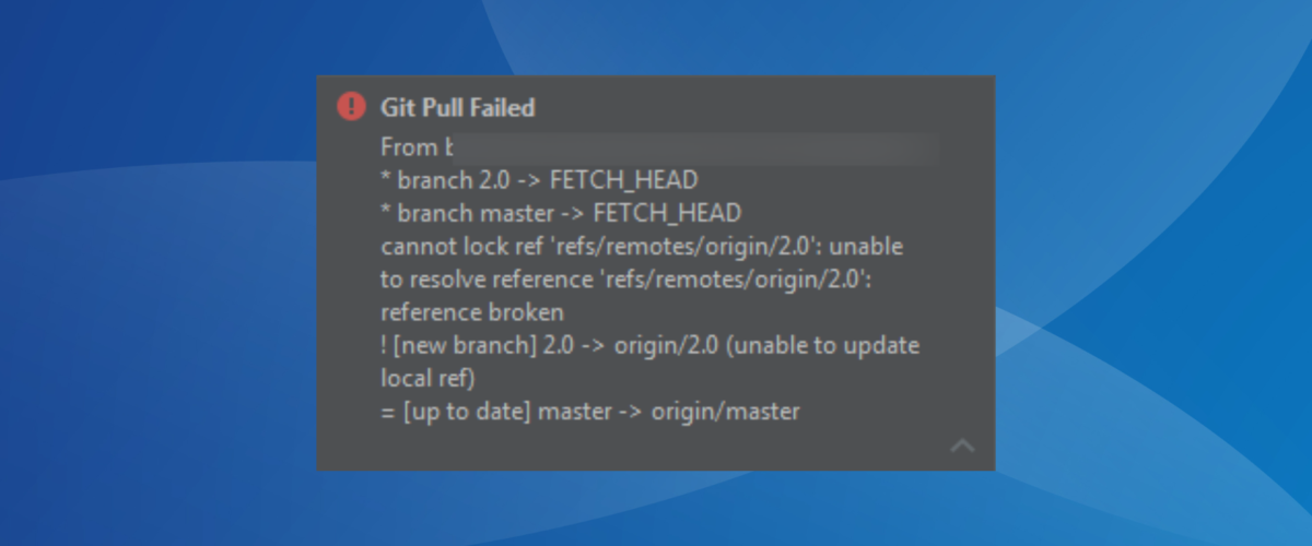 fix unable to update local ref