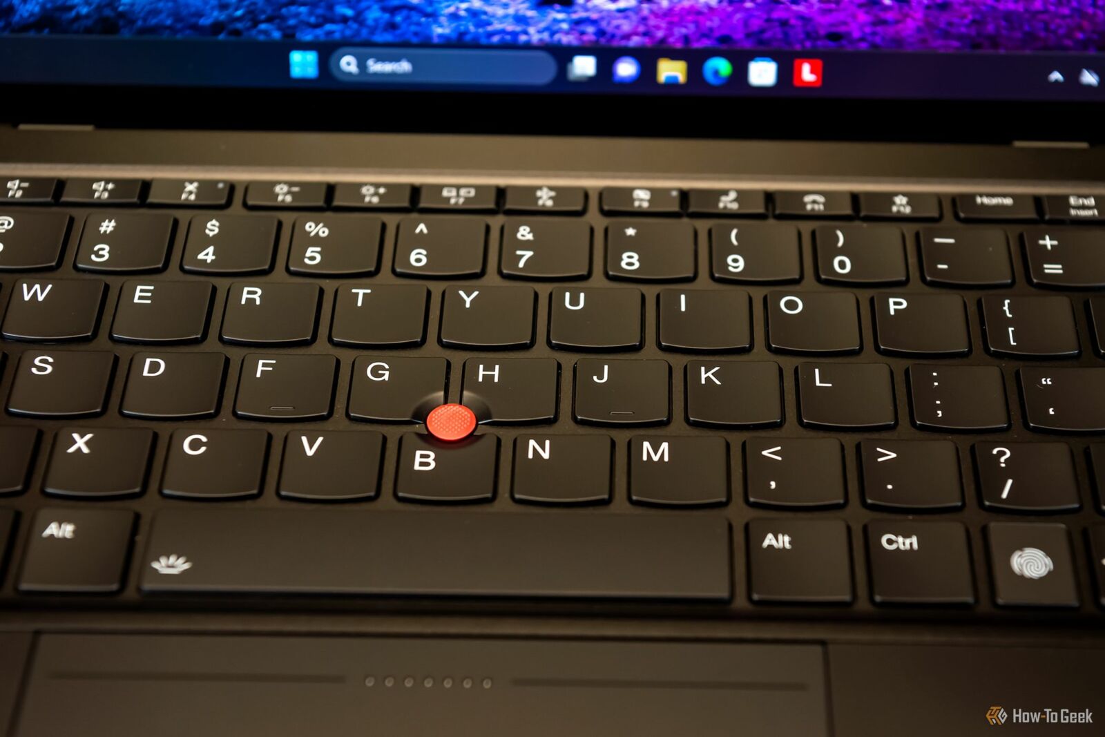 The TrackPoint of the Lenovo Z13 Gen 2.