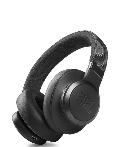 JBL Live 660NC headphones in black render.