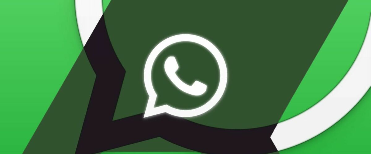 An image showcasing an edited version of the WhatsApp logo. The WhatsApp icon, a green speech bubble with a white telephone handset inside, remains intact. A shadow, representing the Android Police logo, is subtly incorporated between the WhatsApp icon and the speech bubble.