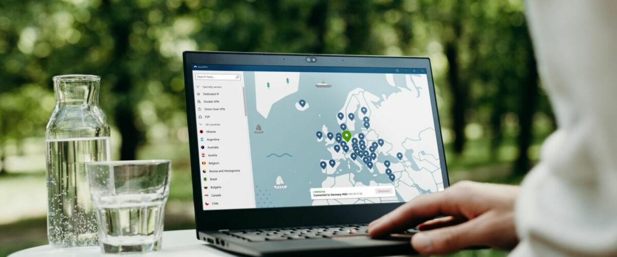 Using NordVPN on a laptop