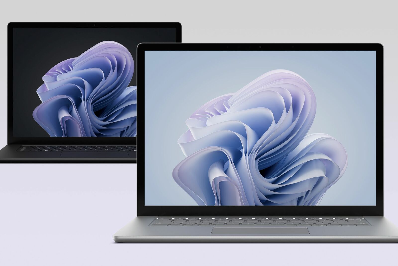 The Surface Laptop 6 for Business in gray and black colorways.