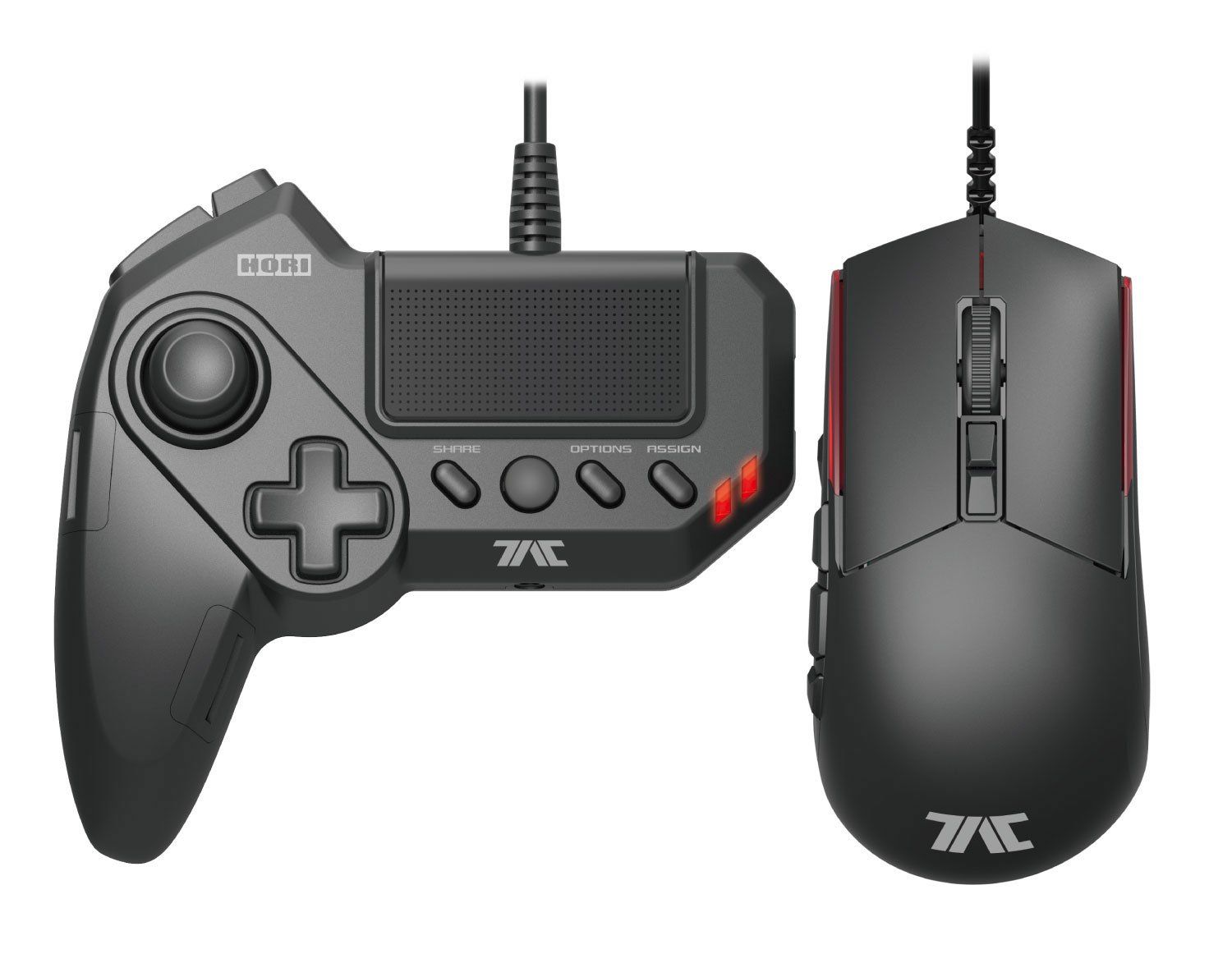 Hori Tactical Assault Commander controller combo with half controller and mouse.