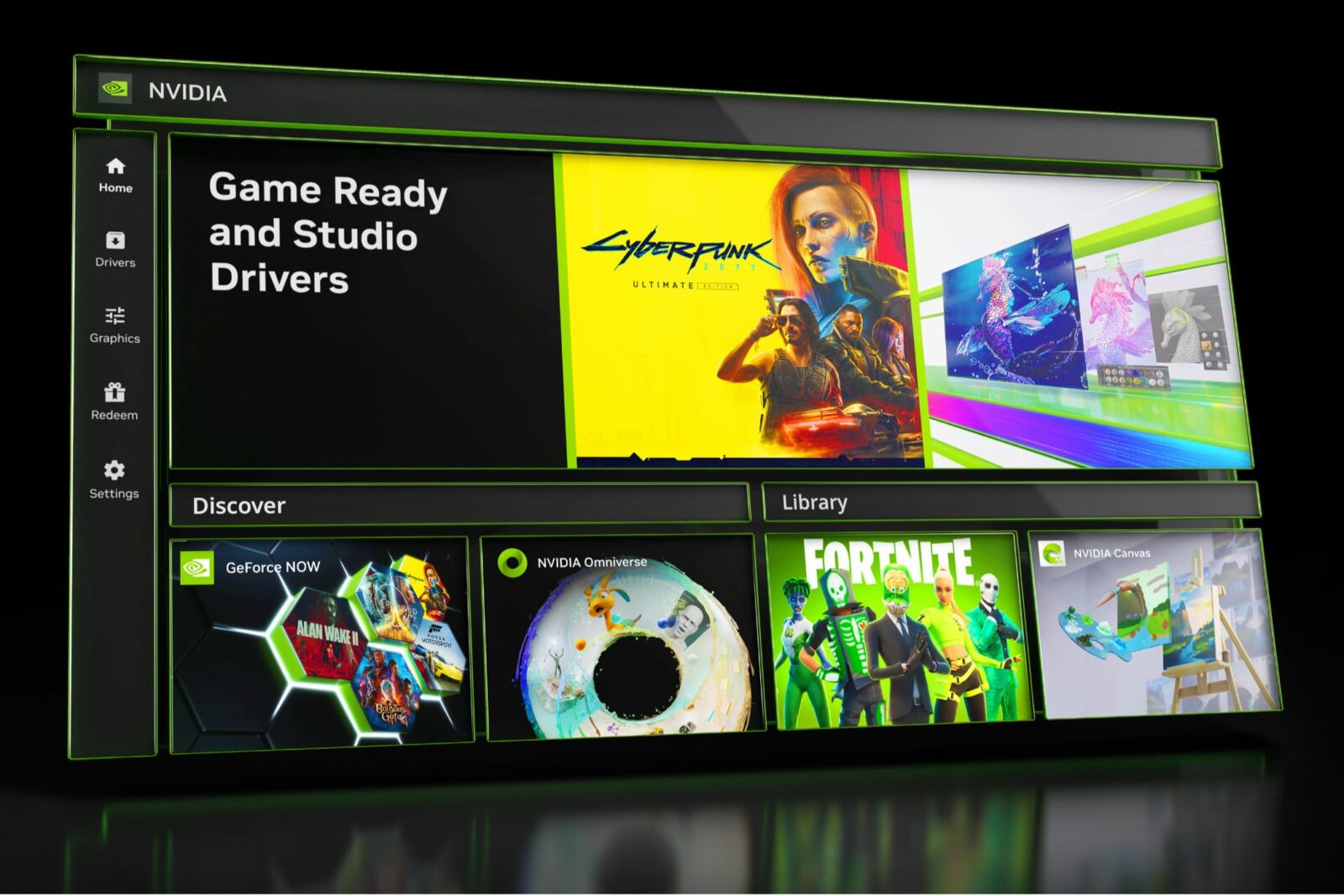 The NVIDIA app for Windows.