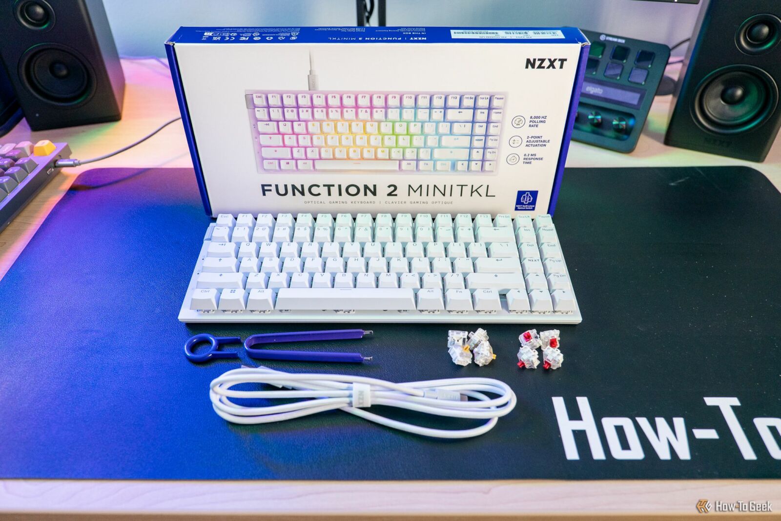 NZXT Function 2 MINITKL keyboard in front of box