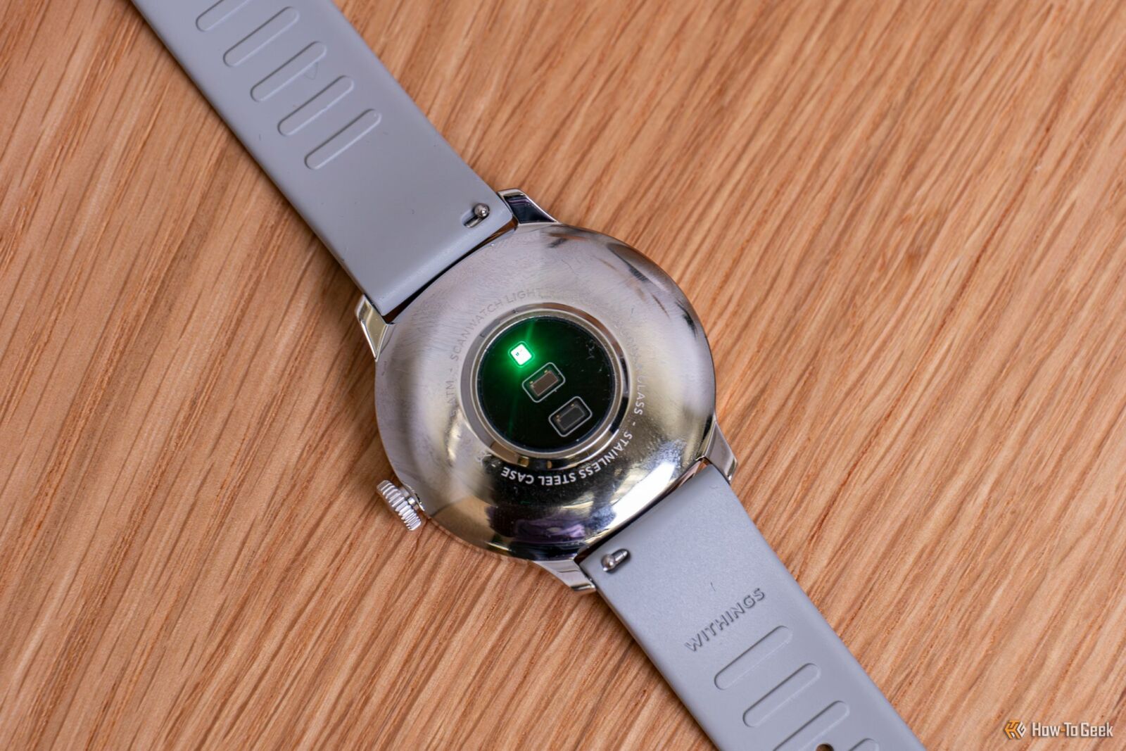 Withings ScanWatch Light sensors on the bottom of the watch